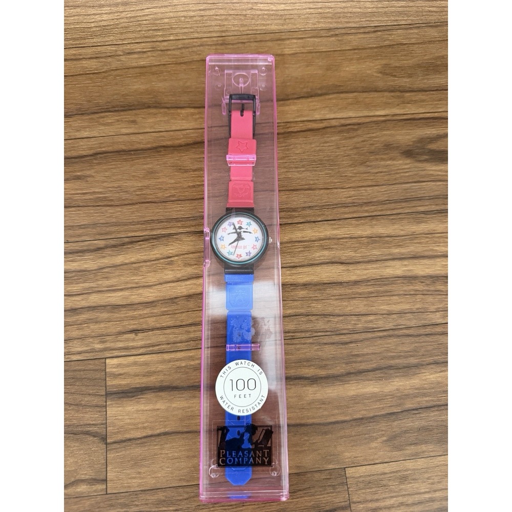 American Girl Watch Pleasant Company Pink/Blue Buckle Band Girl Of Today Retired